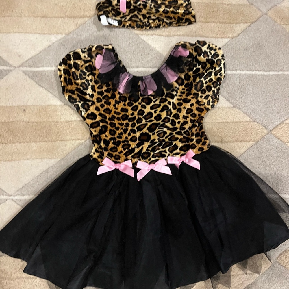 The Children's Place Leopard Print Costume with Pink and Black